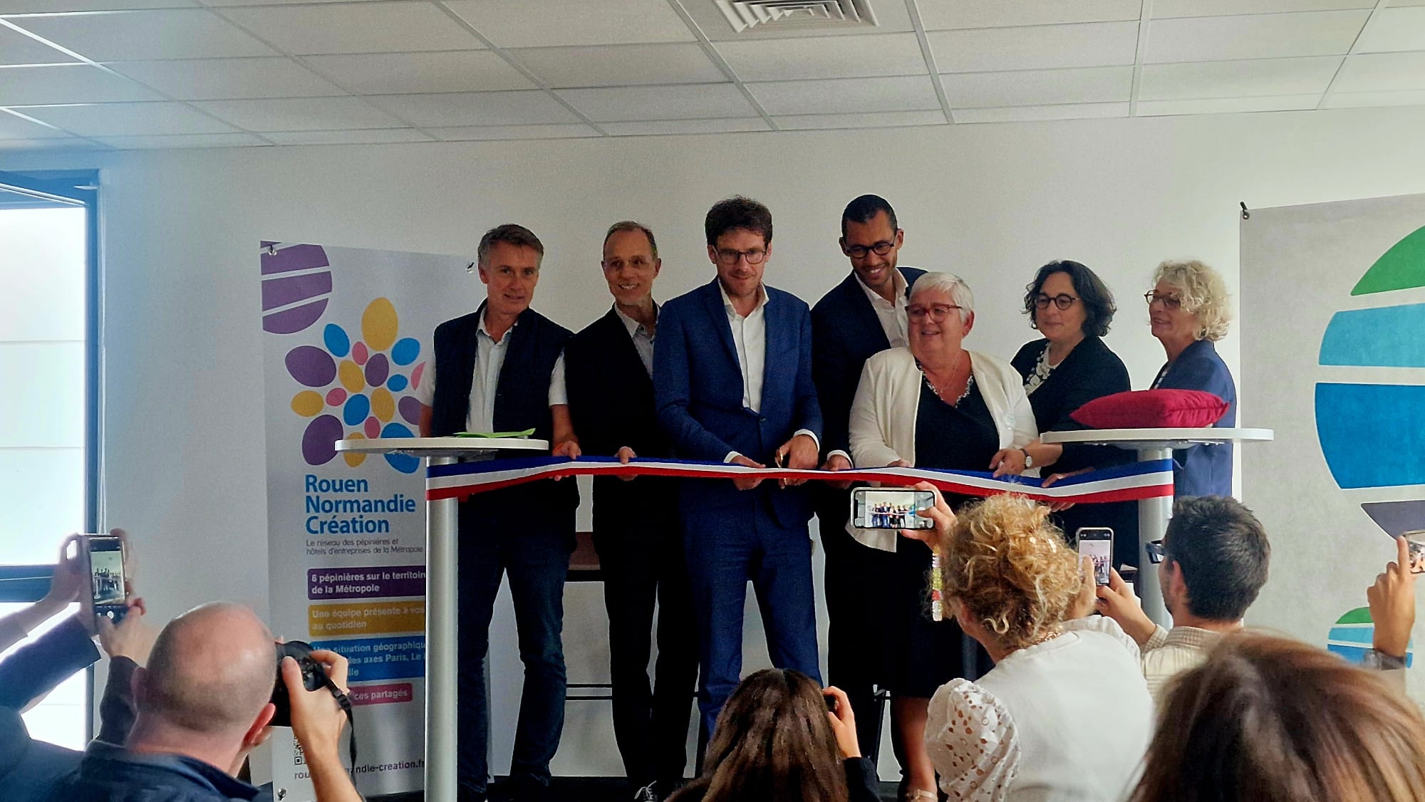 Inauguration de Seine Néopolis, ce 12 septembre à Rouen, de la dernière pépinière d'entreprises Innovation & Santé ©RNI