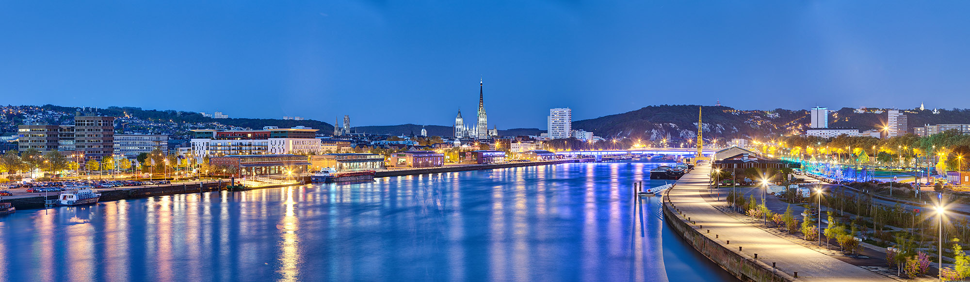 Rouen, les quais de Seine - Crédit : Martin FLAUX