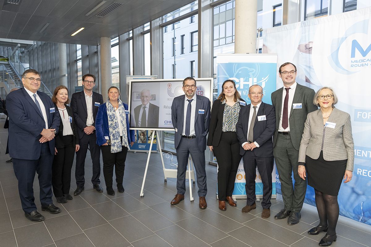 ​Le 6 mars 2025, le Centre Hospitalier Universitaire (CHU) de Rouen, l'Université de Rouen Normandie et l'Institut national de la santé et de la recherche médicale (Inserm) ont inauguré l'Institut Alain Cribier à Rouen ©CHU Rouen Normandie